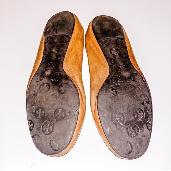 Tory Burch Minnie Leather Flats SZ- 9.5/10 See pic for Measurements - Picture 7 of 8